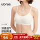 ubras無(wú)尺碼輕薄透氣華夫格吊帶細肩帶不悶汗內衣女文胸罩無(wú)鋼圈 【文胸】燕麥奶色 均碼 背勾款-(100-130斤)