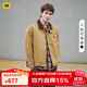 CAT卡特25秋季新品男士皮質(zhì)貼布口袋底特律工裝燈芯絨翻領(lǐng)棉服外套