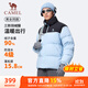 駱駝（CAMEL）火爐羽絨服女男戶(hù)外防潑水90%絨子外套 J34CR0L8635B 寶寶藍 L