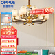 歐普（OPPLE）新中式吊燈輕奢大氣客廳燈簡(jiǎn)約現代中式燈具燈飾套餐主燈餐廳燈 新中式 15頭 客廳吊燈