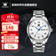 歐利時(shí)手表男2025新款男士時(shí)尚防水夜光石英表生日禮物瑞士認證品牌男表