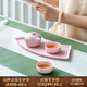 萬(wàn)仟堂（Edenus）茶具套裝 功夫整套茶具帶茶盤(pán)陶瓷高檔家用 梅秀早春 櫻花粉 1壺2杯1盤(pán)