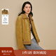 茵曼2025秋冬女裝新款美式復古皮毛一體仿羊羔毛外套寬松保暖上衣 冬梨綠 M