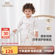 英氏（YEEHOO）嬰兒衣服5A抗菌哈衣新生兒純棉乳木果四季連體衣爬服