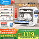 美的（Midea）M10 Max 4套臺式洗碗機新升級85℃熱風(fēng)烘干一級水效高溫除菌雙層碗籃家用小尺寸免安裝國家補貼20%