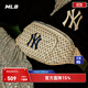 MLB官方 情侶胸包復古老花輕便腰包斜挎包運動(dòng)HSM05/BGC9 紐約洋基隊/象牙白色 均碼