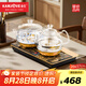 金灶（KAMJOVE）故宮聯(lián)名款全自動(dòng)底部上水電熱水壺茶臺(tái)燒水壺?zé)匾惑w全自動(dòng)恒溫?zé)崴畨責(zé)?H9故宮版 0.8L