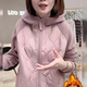 夢(mèng)睿佳衛衣女2025秋冬新款百搭大碼顯瘦保暖防風(fēng)奧粒絨衛衣外套潮上衣 薔薇粉色【加絨加厚】 M 建議80-105斤