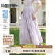 尚都比拉輕奢垂墜感A字半身裙女夏季高級感顯瘦優(yōu)雅流光裙高腰氣質中長裙
