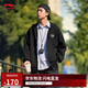 李寧衛衣男女款簡(jiǎn)約LOGO運動(dòng)寬松開(kāi)衫連帽外套AWDU973