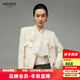 艾諾絲雅詩【商場同款】冬季新款法式短外套氣質(zhì)小香風(fēng)外套女士31021023 奶油米 M
