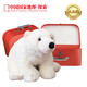 AI CAN中國國家地理仿真極地動(dòng)物毛絨玩具北極熊陪睡抱枕男女孩生日禮物