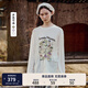 Teenie Weenie小熊長袖T恤女2025年夏季新款甜美清新田園印花T恤打底衫女 象牙白 S
