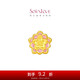 周大福SOINLOVE寶藏女孩蓮蓮好運(yùn)粉色蓮花黃金轉(zhuǎn)運(yùn)珠 VR1610