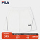 FILA 斐樂(lè )官方女士梭織短褲2025夏季新款時(shí)尚休閑寬松防曬三分褲 云菇白-WT M 165/66A/M