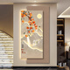 彌畫(huà)師柿柿如意led帶燈輕奢玄關(guān)墻裝飾畫(huà)入戶(hù)正對門(mén)掛畫(huà)高級感現代壁畫(huà) Z7376【無(wú)框雙層晶瓷防刮畫(huà)面】 總40*80【上層30*65+底板30*80】 【普通款】晶瓷防刮無(wú)燈款