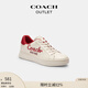 蔻馳（COACH）新款?yuàn)W萊女士COACH蛇型 HIGH LINE運(yùn)動(dòng)鞋休閑通勤 白堊彩 36.5