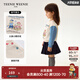 Teenie Weenie Kids小熊童裝24秋冬款男女寶寶撞色印花加絨衛(wèi)衣 粉色 100 cm