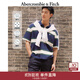 Abercrombie & Fitch【條紋POLO】小麋鹿圖案男裝25夏季美式POLO短袖T恤124-5299 海軍藍 S (175/92A)