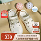 他她（TATA）25夏時(shí)尚百搭女休閑板鞋CP302BH5 米白 36
