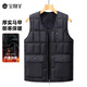 寶財羊中老年人爸爸裝秋冬季加絨加厚防寒棉馬甲商務(wù)休閑坎肩保暖背心