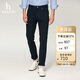 哈吉斯（HAZZYS）男裝 萊卡抗菌通勤休閑褲男ATDZP0BCF14 藏青色NV 175/78A32