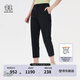 KOLON SPORT/可隆防潑水八分褲 女子接觸涼感防曬UPF50+戶外運動褲 LKLP5MT842-BK 黑色 M 165/74A