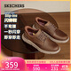 斯凱奇（Skechers）閃穿鞋男士商務(wù)鞋秋季薄款一腳蹬德比鞋軟底上班通勤休閑鞋205353