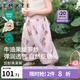 嫚熙（EMXEE）童裝女寶2025新款女童防蚊褲兒童薄款褲子夏 蘋(píng)果園 防蚊褲 80 cm 【建議9-18個(gè)月】