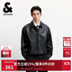 杰克·瓊斯（JACK&JONES） 男裝秋季夾克時尚潮流翻領(lǐng)略寬松兩側(cè)插袋松緊下擺上衣2253P3002