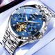 勞力士王子瑞士進(jìn)口機械表大表盤(pán)手表男士鏤空防水夜光飛輪鎢鋼名牌男表十大 R3240本藍【進(jìn)口機芯】 終身質(zhì)保 44mm
