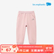 麗嬰房?jì)和L(cháng)褲秋冬男童女童加絨加厚束腳休閑褲運動(dòng)褲兒童休閑褲子 夢(mèng)幻粉 120 cm