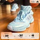 adidas「千絲甲」Pro Ventilate團隊款緩震實(shí)戰籃球鞋男阿迪達斯   白色/墨水藍/粉藍(推薦腳型偏胖選大半碼)   43