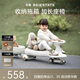貝易（BEIE）皇室扭扭車 嬰兒童車1-3歲搖搖車防側(cè)翻搖擺車拖箱款禮物 卡其色