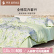 羅萊家紡 100%純棉床上四件套全棉被套床單220*250 綠