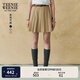 Teenie Weenie小熊女裝半身裙2025年夏季新款學(xué)院感少女俏皮百褶裙 卡其色 S