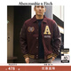 ABERCROMBIE & FITCH男裝24春秋款美式LOGO機(jī)車(chē)棒球服飛行員夾克外套KI132-4103 紅棕色 XS (170/84A)