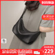 viney新款牛皮斜挎包包女包輕奢單肩包品牌生日禮物送女友老婆 【黑色】高級感實(shí)用洋氣餃子包 時(shí)尚百搭休閑小眾腋下包