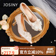 卓詩尼七夕高跟鞋女2025新款春夏訂婚新娘結(jié)婚鞋細(xì)跟水晶單鞋 香檳金 37