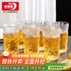 青蘋(píng)果冰川石紋玻璃水杯 加厚家用耐熱玻璃杯茶杯果汁日式杯子高款6只
