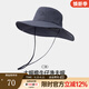 駱駝（CAMEL）大帽檐登山帽防曬帽UPF50+西部牛仔帽叢林徒步遮陽(yáng)帽 575BP10003，深灰
