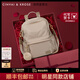 CinvaiKrose輕奢2025年新款雙肩包女士大容量學(xué)生書(shū)包背包輕便旅行包生日禮物 瑞士糖杏【紅禮盒+拉菲草+禮袋】