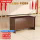 信京會(huì )議桌長(cháng)桌培訓長(cháng)條桌油漆木皮會(huì )場(chǎng)桌椅組合1.2米不含椅-黑胡桃色