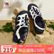 駱駝（CAMEL）戶(hù)外涼鞋女鏤空網(wǎng)面丑萌涼鞋厚底溯溪鞋 L25M076036 米白/黑 38 