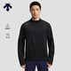 DESCENTE迪桑特RUNNING跑步運動(dòng)健身吸濕速干男士防曬長(cháng)袖針織衫 BK-黑色 XL (180/100A)