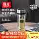 富光雙層玻璃杯 茶水分離泡茶杯 高硼硅水杯子辦公車載男女士京東限定