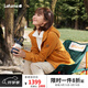 LAFUMA樂飛葉抓絨衣女 戶外秋冬Polartec修身連帽美拉德外套 LFJA4CR61 焦糖棕LW 170/88A（40）