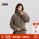 森馬（Semir）外套女短款顯高小個(gè)子溫柔氣質(zhì)2024冬季立領(lǐng)毛絨夾克109724108006