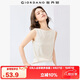 佐丹奴無袖上衣女彈力t恤好看一字領(lǐng)修身針織背心女13325241