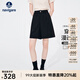 Navigare意大利小帆船女士五分褲夏季顯腿長(cháng)時(shí)尚休閑褲通勤百搭A字短褲女 暗夜黑 2XL